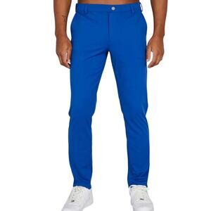 REDVANLY Bradley Pull-on Men's Golf Pants Size M Blue Stretch Performance